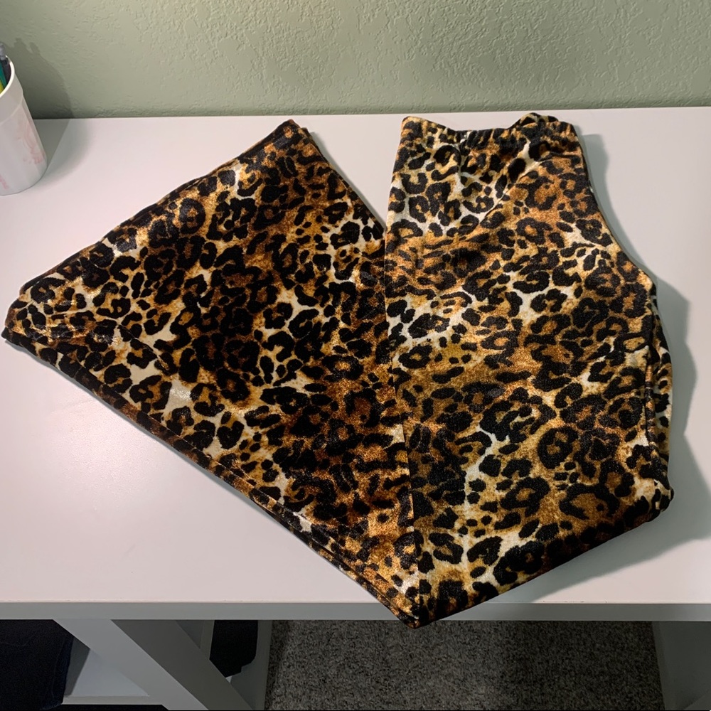 Velvet Leopard Bell Bottoms